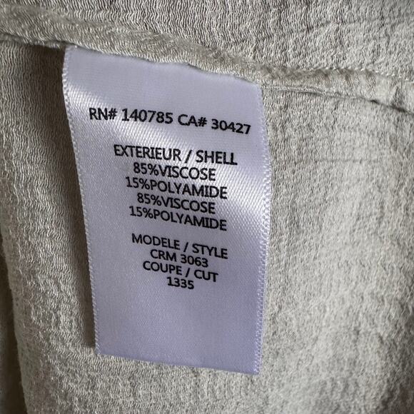 Brochu Walker V Neck Gauze Lena Blouse Long Sleeve Top Size Small - Picture 4 of 6